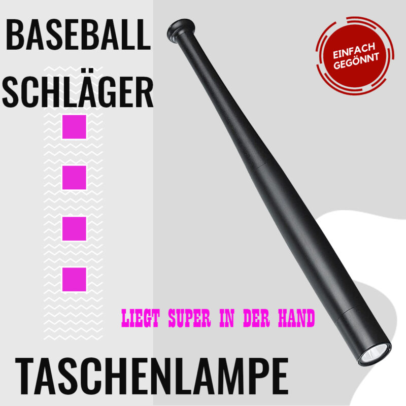 Baseball Taschenlampe - Handlich und leistungsstark für Nacht-Spiele