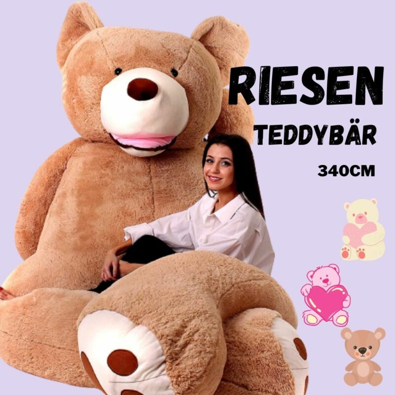 Meter großer Riesen Teddybär - Der ultimative Kuschelfreund für alle Altersgruppen