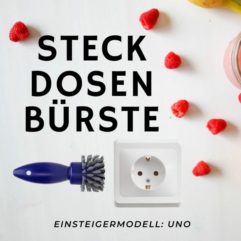 Steckdosenbürste für einfache Reinigung einer Steckdose