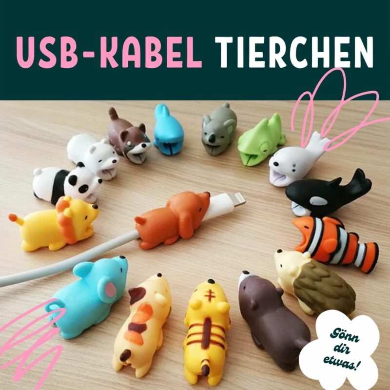 Bild von Kabelschutz für Ladekabel mit Tieren