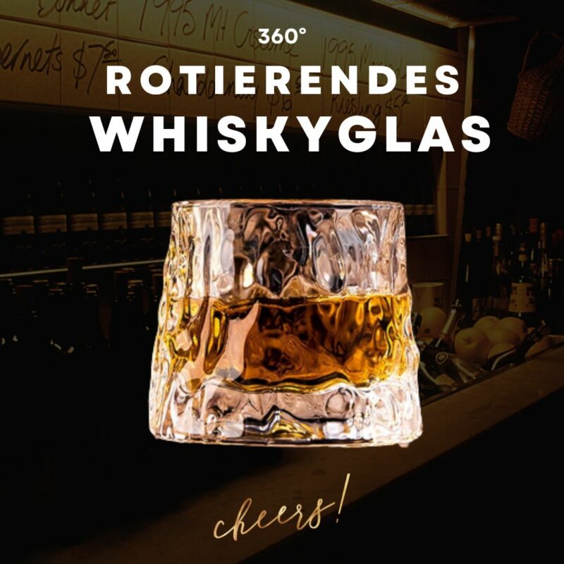 Bild von einem Ein rotierendes Whiskyglas, perfekt für einen gemütlichen Abend