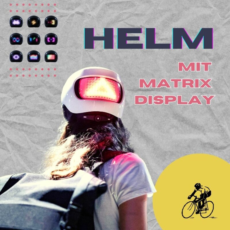 Fahrradhelm mit integrierter LED-Beleuchtung für erhöhte Sichtbarkeit bei Nacht