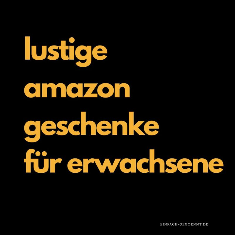 Eine Auswahl an lustigen Geschenken für Erwachsene, die auf Amazon erhältlich sind: Bacon Pflaster, Bauchtasche, Fisch Schlappen, Klebeband gegen Schnarchen, Alkoholtester, Notfall Unterhose, Bierdosen Abdeckung, Power Nap Kissen, Lippenstift für Eilige, Wurst Kabeltrommel, Winkelbrille, Huhn Handtasche, Trockenhaube für Zuhause, Gallone Tabasco und selbstverteidigender Ring