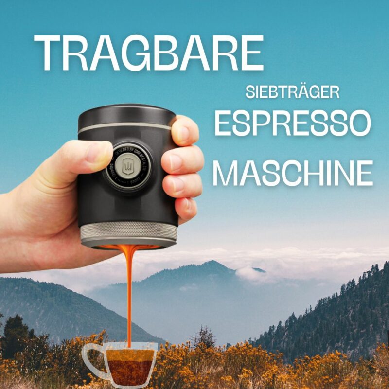 Tragbare Espressomaschine - Kompakt und praktisch für unterwegs